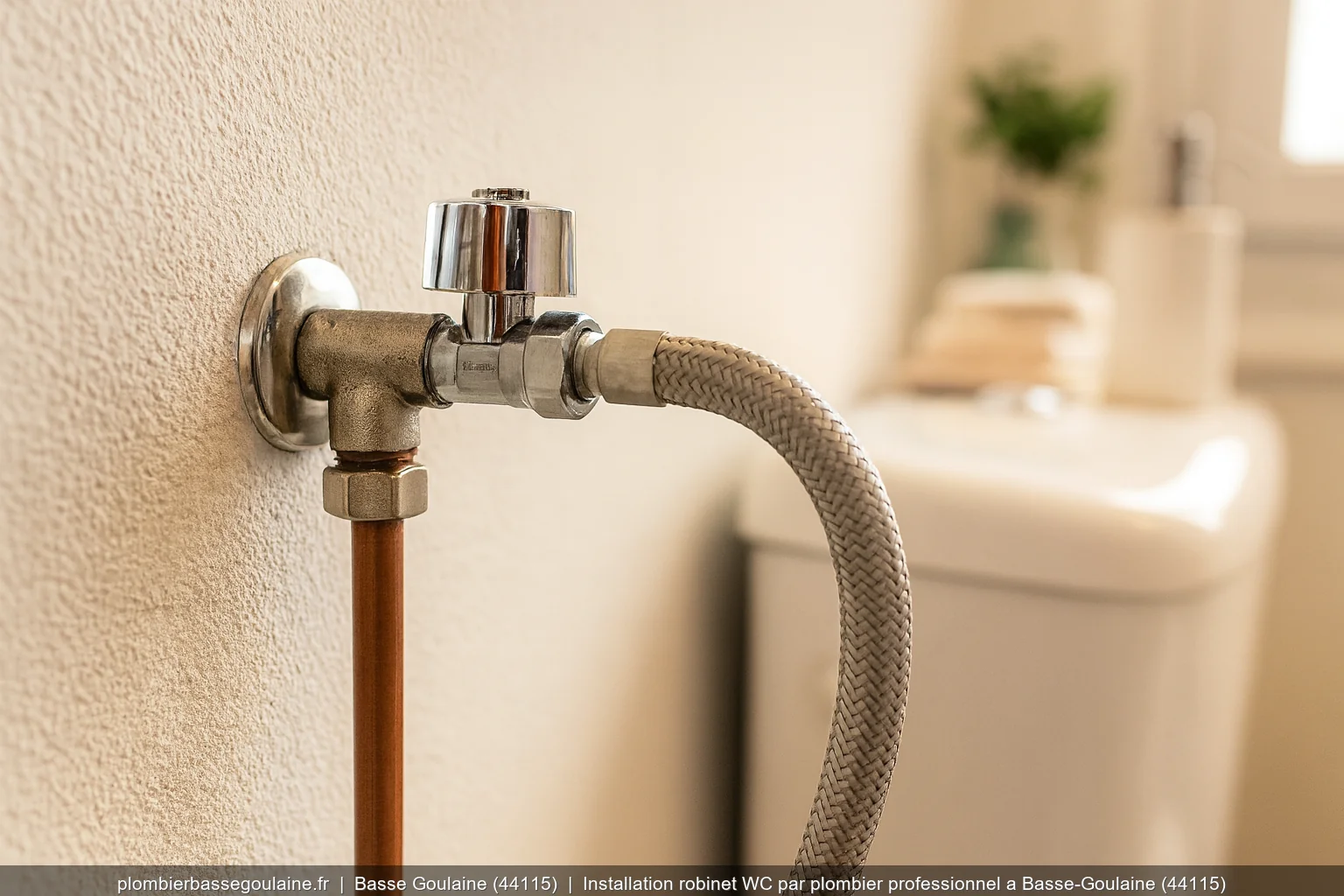 Installation robinet WC par plombier professionnel a Basse-Goulaine (44115)